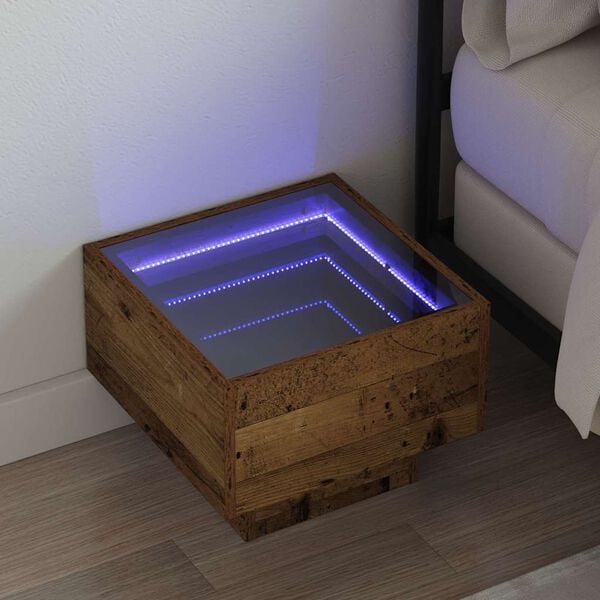 vidaXL Sohvap&ouml;yt&auml; Vanha puu 40 x 40 x 30 cm Tekninen puu