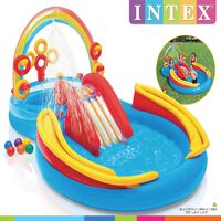 Intex Täytettävä uima-allas Rainbow Ring Play Center 297x193 x135 cm