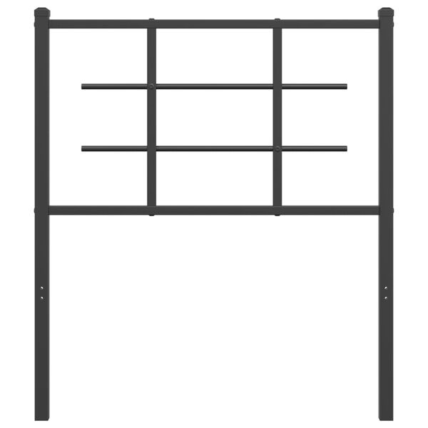 vidaXL Metallinen vaihtop&auml;&auml;ty musta 75 cm