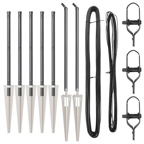 vidaXL Aitalatu 7 pcs Harmaa Ter&auml;s