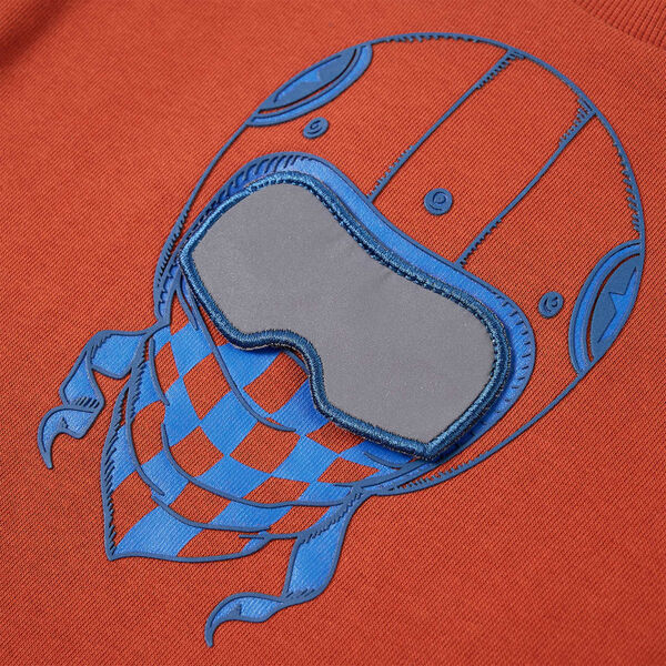 Lasten collegepaita vaalea ruoste 128