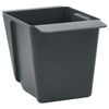 vidaXL Kukkalaatikot euroalustoille 12 pcs Harmaa 13,5 x 9 x 9,5 cm