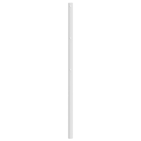 vidaXL Metallinen sängynpääty valkoinen 107 cm