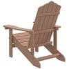 vidaXL Adirondack puutarhatuoli HDPE ruskea