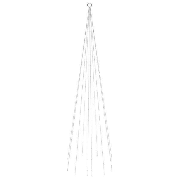 vidaXL Joulukuusi lipputankoon 310 sinist&auml; LED-valoa 300 cm