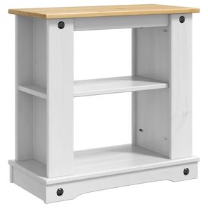vidaXL Akvaarioteline CORONA Valkoinen ja ruskea 60 x 30 x 60 cm
