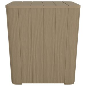 vidaXL Puutarhap&ouml;yt&auml; irrotettavalla kannella vaaleanruskea PP