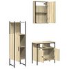 vidaXL 3-osainen Kylpyhuonekalustesarja Sonoma-tammi tekninen puu