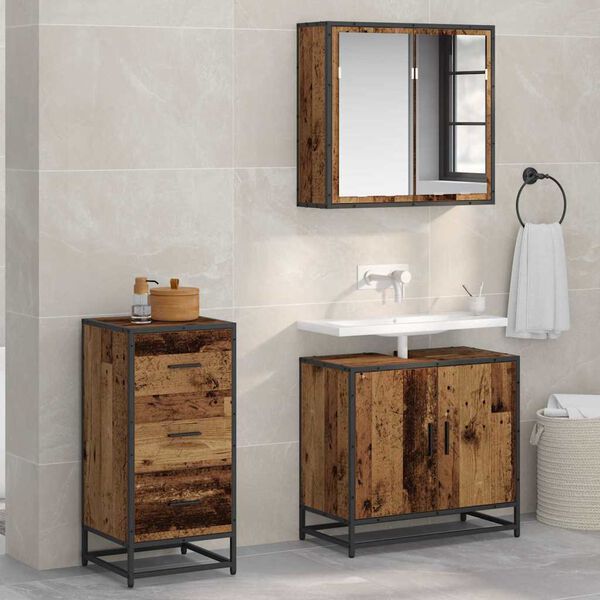 vidaXL Sivup&ouml;yt&auml; Vanha puu 35.5 x 35 x 76 cm