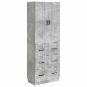 vidaXL Kaappisarja 2 pcs Betoninharmaa 66 x 34,5 x 87 cm Tekninen puu