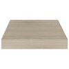 vidaXL Kelluvat sein&auml;hyllyt 4 kpl tammi 23x23,5x3,8 cm MDF