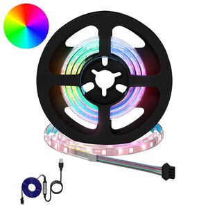 vidaXL LED-nauha 2 pcs Musta ja l&auml;pin&auml;kyv&auml; 550 mm Kupari ja muovi