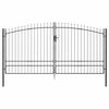 vidaXL Kaksiosainen portti WOERDEN 400 x 249,5 cm Ter&auml;s Lukittava
