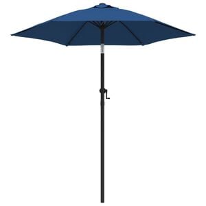 vidaXL Aurinkovarjo sininen 200x224 cm alumiini