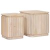vidaXL K&auml;sintehty sivup&ouml;yt&auml;setti 2 pcs valkoinen 45 x 45 x 45 cm