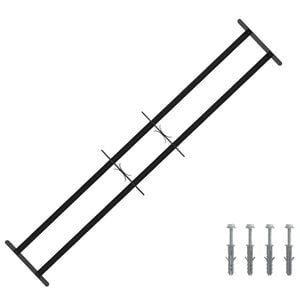 vidaXL Ik windowin turva-aita kahdella poikkitangolla 3 pcs 93-174 cm