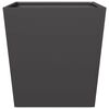 vidaXL Puutarhan kukkalaatikko musta 50x50x50 cm ter&auml;s