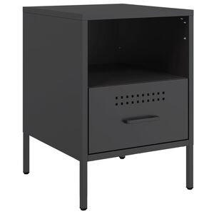 vidaXL TV-taso musta 36x39x50,5 cm ter&auml;s