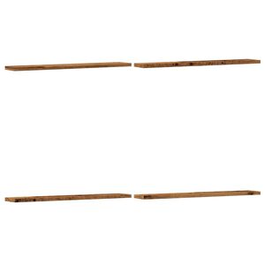 vidaXL Kirjahyllytasot 4 kpl vanha puu 60x10x1,5 cm tekninen puu