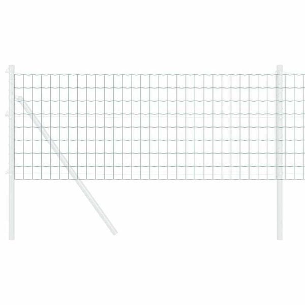 vidaXL Euroaita Vihreä 0,4 x 10 m PVC-pintainen rauta