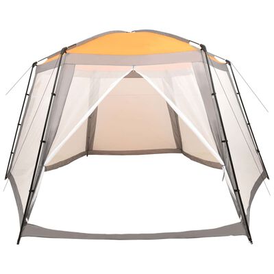 vidaXL Uima-altaan teltta kangas 660x580x250 cm harmaa
