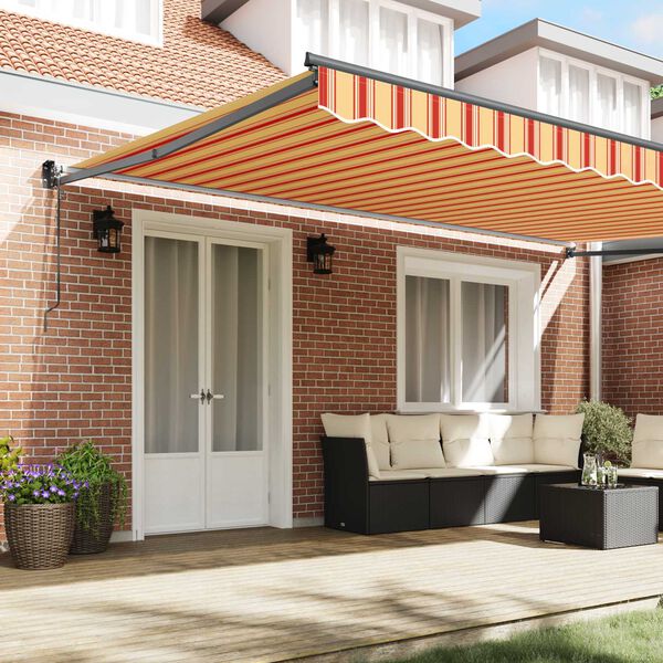 vidaXL Aurinkovarjo Kerma 500 x 300 x 165 cm Polyesteri ja metalli