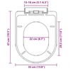 vidaXL Soft-close WC-istuin pikakiinnityksell&auml; musta