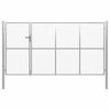 vidaXL Puutarhan portti ter&auml;s 350x200 cm hopea