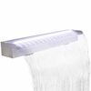 Suorakaide Uima-altaan Suihkul&auml;hde LED:ll&auml; Ruostumaton Ter&auml;s 90 cm