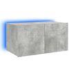 vidaXL TV-sein&auml;kaappi LED-valoilla betoninharmaa 60x35x31 cm