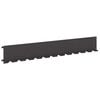vidaXL Nurmireunus 20 kpl 102 x 15 x 4 cm Ter&auml;s Musta