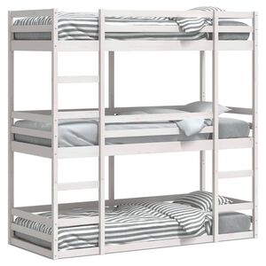 vidaXL Kolmoiskerross&auml;nky valkoinen 75x190 cm t&auml;ysi m&auml;nty