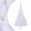 vidaXL Tekojoulukuusi 150 LED-valoilla Valkoinen 120 cm PVC ja ter&auml;s