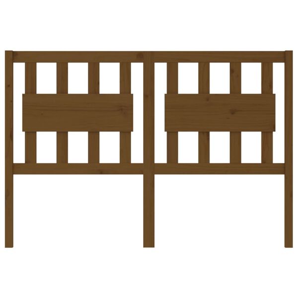 vidaXL Sängynpääty hunajanruskea 145,5x4x100 cm täysi mänty