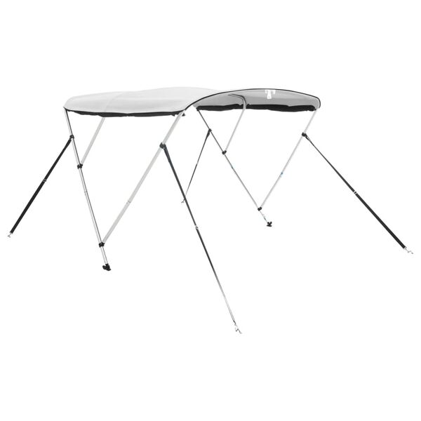 vidaXL 3-kaarinen Bimini-kate verkkosivuseinill&auml; 183x(137-152)x137 cm