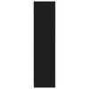 vidaXL Vaatekaappi musta 50x50x200 cm tekninen puu