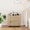 vidaXL Työpöytävaunu Sonoma-tammi 60x45x60 cm tekninen puu