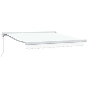 vidaXL Vedett&auml;v&auml; markiisi valkoinen 300 x 250 x 165 cm