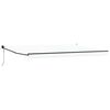 vidaXL Aurinkovarjo Valkoinen 500 &times; 300 cm Polyesteri ja metalli