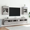 vidaXL TV-sein&auml;kaappi LED-valoilla harmaa Sonoma 40x30x60,5 cm