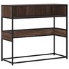 vidaXL Konsolip&ouml;yt&auml; ruskea tammi 90x35x80 cm tekninen puu