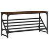 vidaXL Kenk&auml;teline ruskea tammi 90x30x45 cm tekninen puu