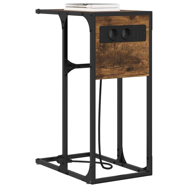 vidaXL Y&ouml;p&ouml;yt&auml;kaappi Savup&auml;hkin&auml; 41,5 x 26 x 60,5 cm Tekninen puu