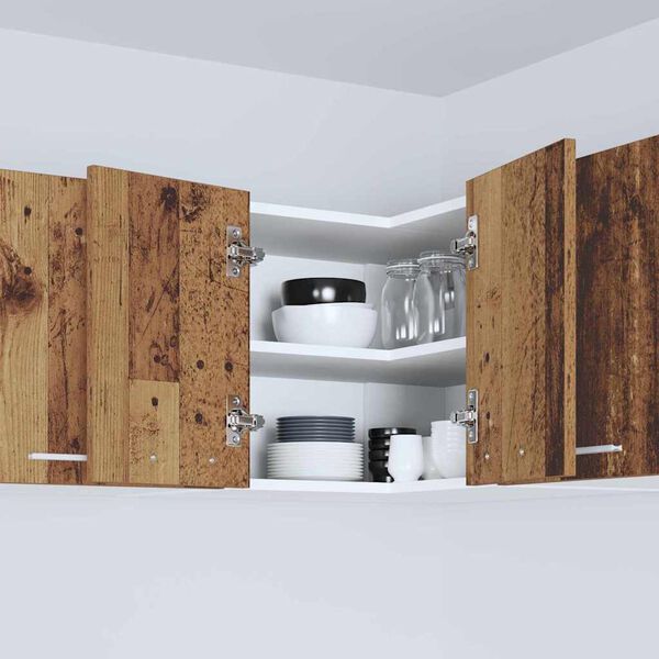 vidaXL Henkarikaappi Vanha puu ja valkoinen 57 x 57 x 40 cm