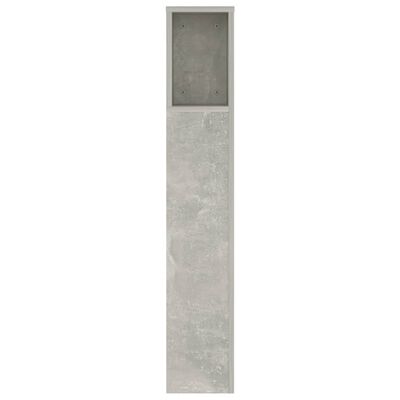 vidaXL Sängynpääty säilytystilalla betoninharmaa 140x18,5x104,5 cm