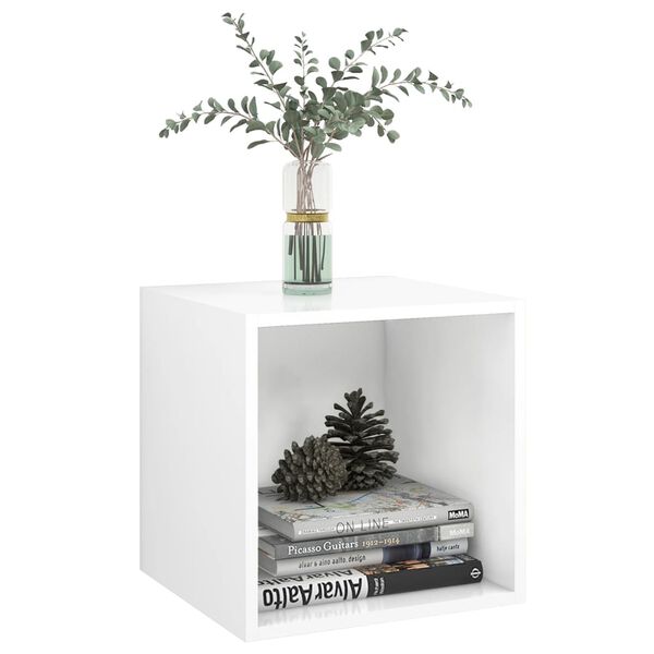 vidaXL Sein&auml;kaapit 2 kpl valkoinen 37x37x37 cm tekninen puu