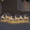 vidaXL LED Porot 180 LED-valoilla 6 pcs Moniv&auml;rinen PET