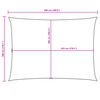 vidaXL Aurinkopurje Oxford-kangas suorakaide 3x5 m oranssi