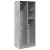 vidaXL Vaatekaappi betoninharmaa 80x50x200 cm lastulevy
