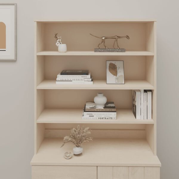 vidaXL Yläkaappi HAMAR hunajanruskea 90x30x100 cm täysi mänty